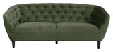 Ria 3-pers. Sofa, Forest green velour