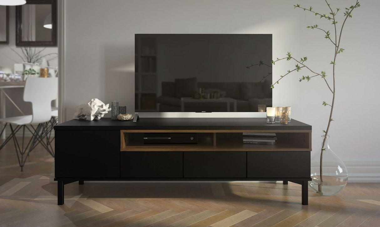 Roomers TV-bord - Sort - Unoliving.com