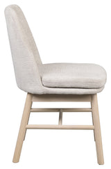 Amesbury, spisebordsstol - lys beige/lys eg - Unoliving.com