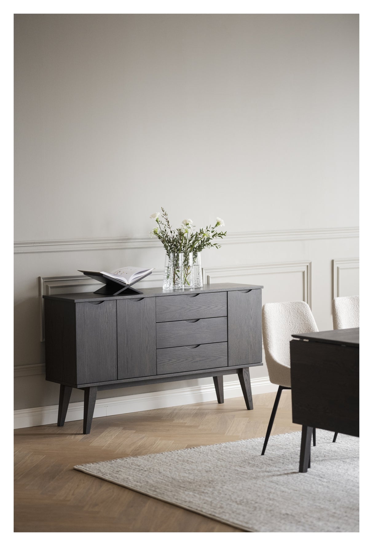 Filippa, skænke 40x122 - brun/eg - Unoliving.com