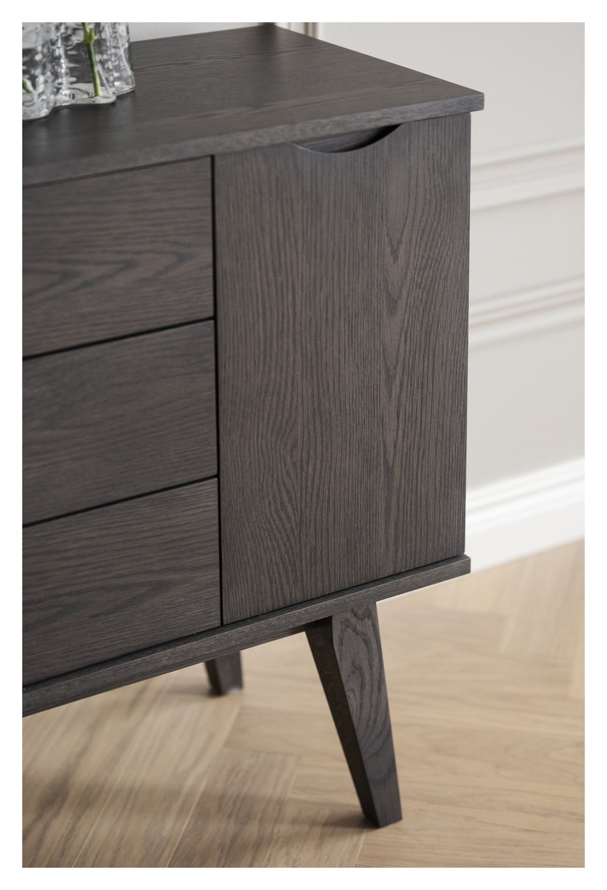 Filippa, skænke 40x122 - brun/eg - Unoliving.com