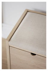 Hillmond, bænk - lys eg/beige - Unoliving.com