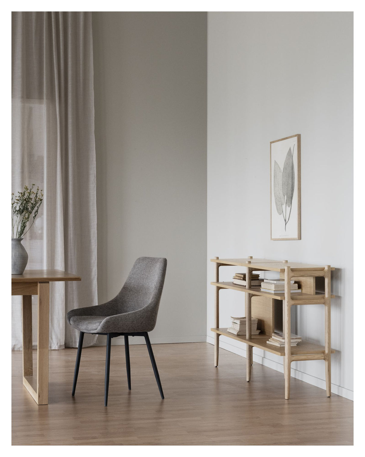 Holton Reol, Finér/Eg, 140x80 - Unoliving.com