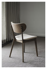 Kato Spisebordsstol, Brun eg, beige stof - Unoliving.com