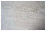 Orwel Sofabord, Beige travertin, Brun eg, 140x60 - Unoliving.com