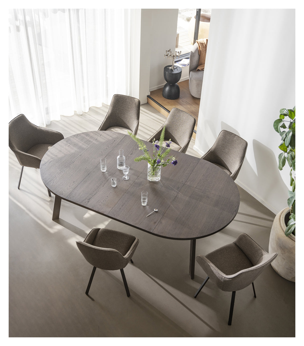 Plainfield, tillægsplade 50x220 - brun/eg - Unoliving.com