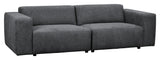 Willard, 3-pers. Sofa - mørk grå - Unoliving.com