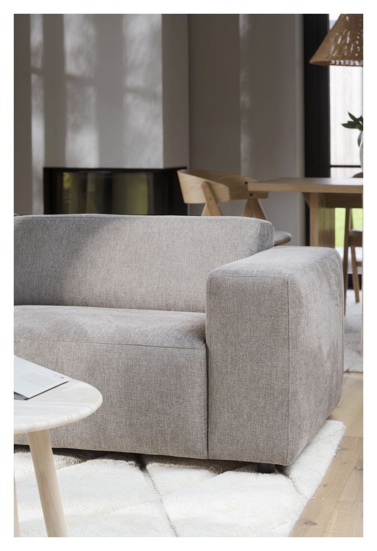 Willard Sofa 3-pers., Beige stof - Unoliving.com