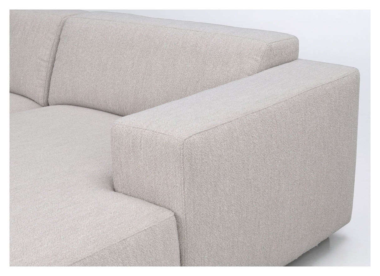 Willard Sofa 3-pers., Lys beige stof - Unoliving.com