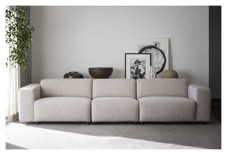 Willard Sofa 4-pers. Lys beige stof - Unoliving.com