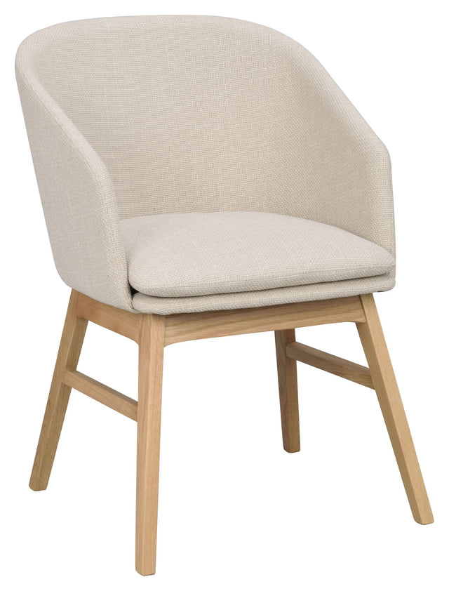 Windham Spisebordsstol - Beige/Eg - Unoliving.com