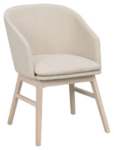 Windham Spisebordsstol - Beige/Hvidpigmenteret - Unoliving.com