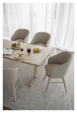 Windham Spisebordsstol - Beige/Hvidpigmenteret - Unoliving.com