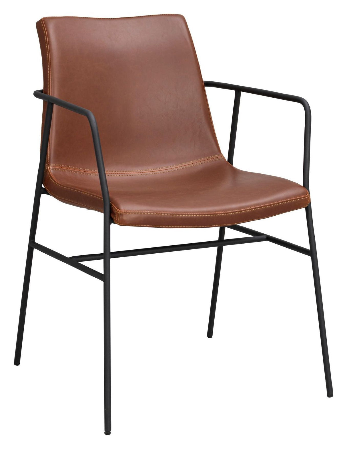 Huntingbay armchair Brun PU - Unoliving.com