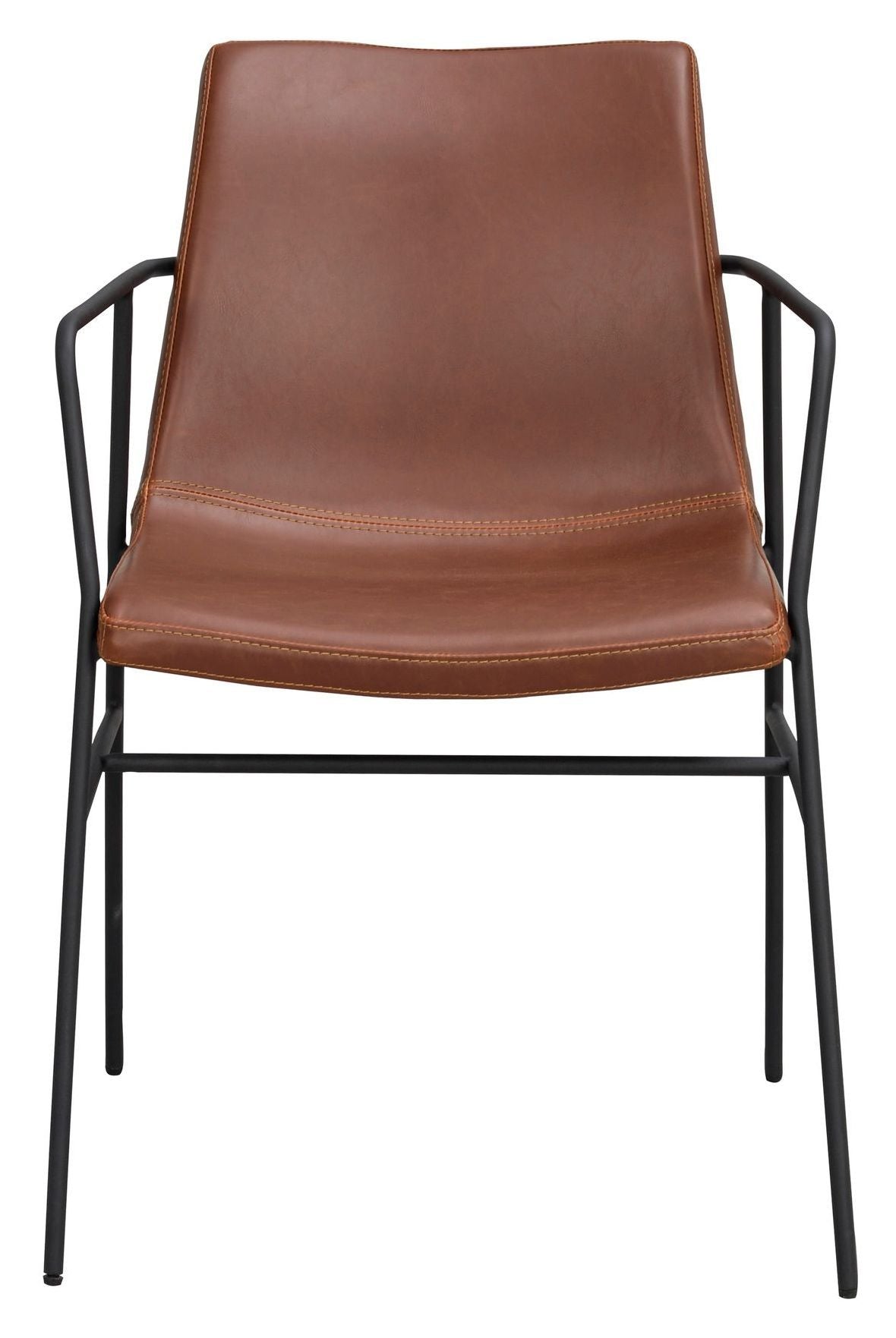 Huntingbay armchair Brun PU - Unoliving.com