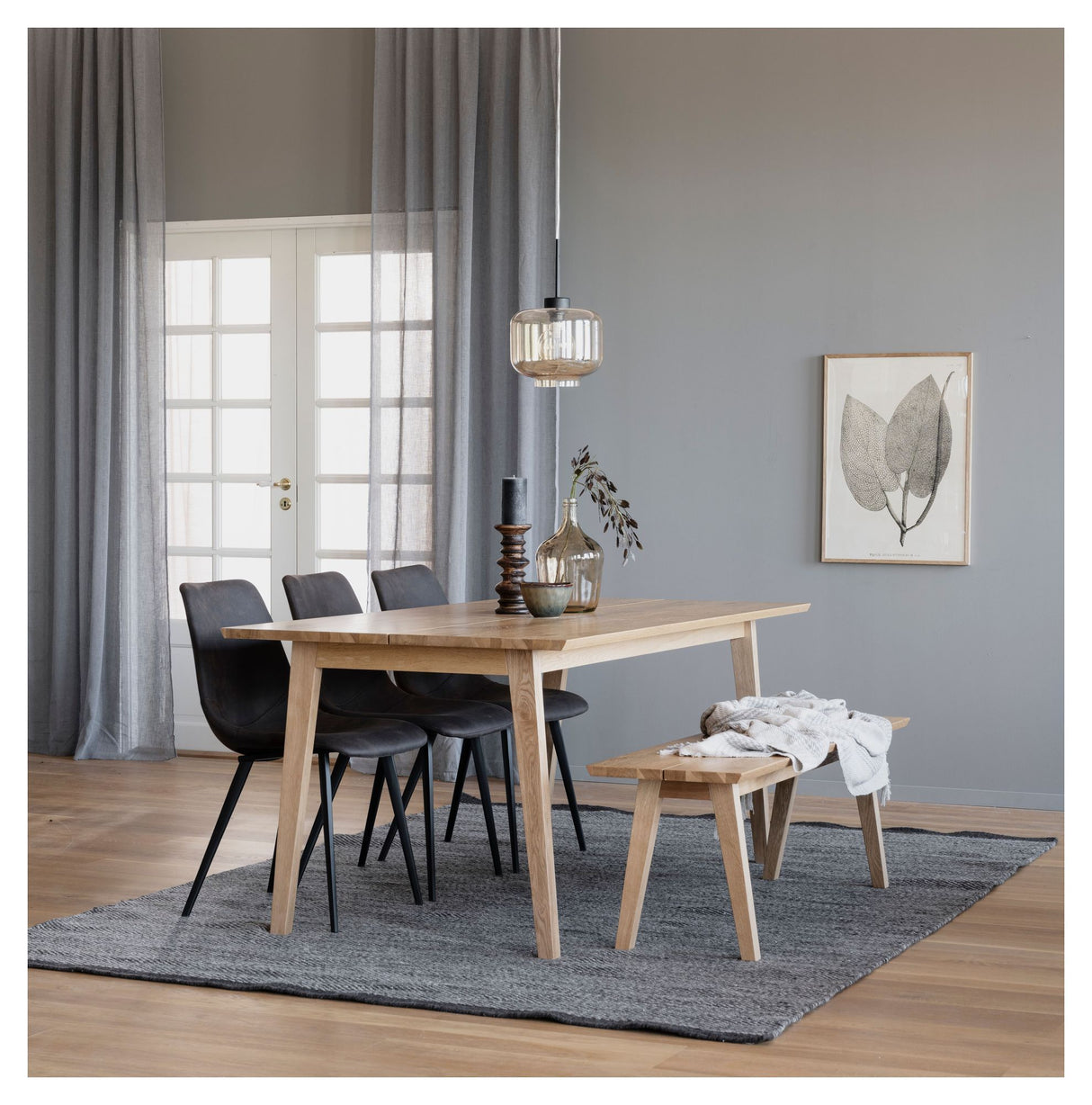 Melfort Spisebord, Vildege finér L:180 - Unoliving.com