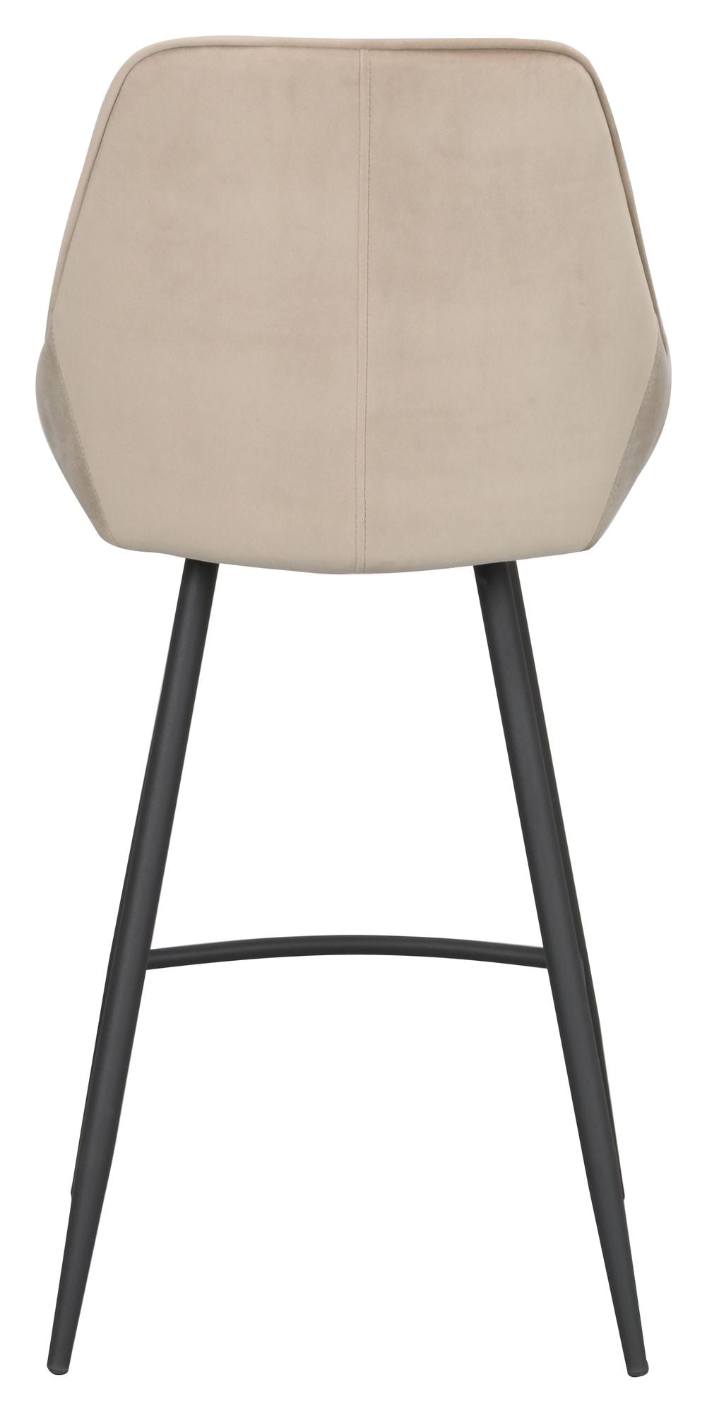 Sierra Barstol, Beige Velour - Unoliving.com