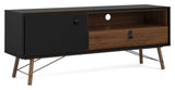 Ry Tvbord - Valnødlook/Mat Sort - Unoliving.com