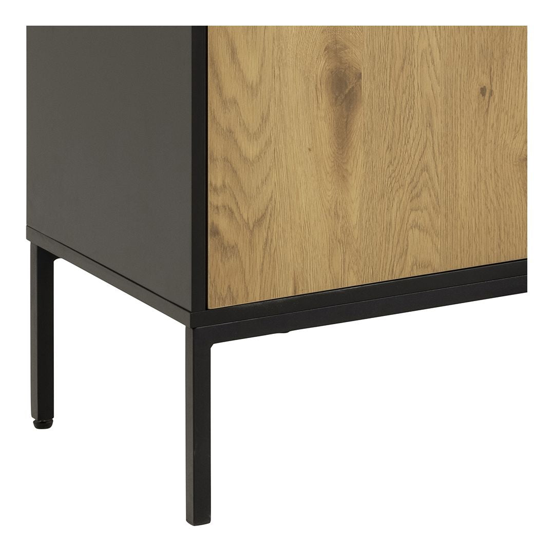 Seaford Skænk 160x40x80, Sort - Unoliving.com