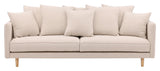 Segelskären 3-pers sofa - Beige linned - Unoliving.com