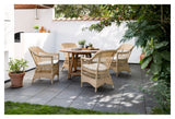 Charlot Exterior Kurvestol, Natur - Unoliving.com