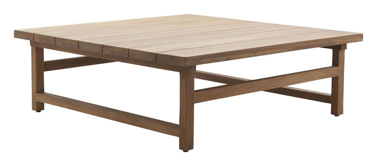 Julian Exterior Loungebord, Genanvendt Teak, 120x120