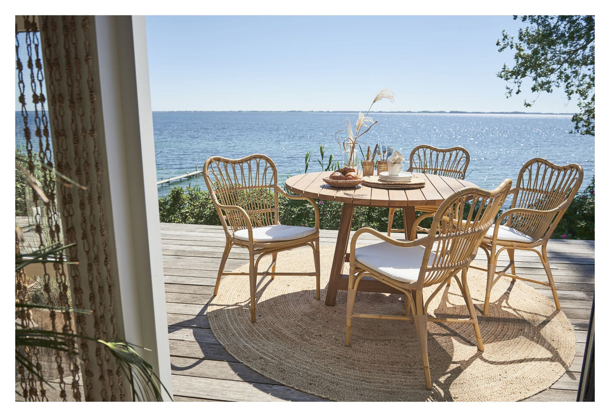 Margret Exterior Havestol, Alu-Rattan - Unoliving.com