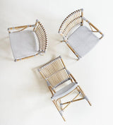 Monique Cafestol, Rattan, Hvid/Cappuchino dot - Unoliving.com