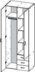 Space Garderobeskab - Hvid - Unoliving.com