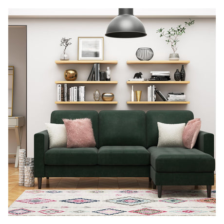 Strummer 3-pers sofa m. chaiselong, Grøn - Unoliving.com