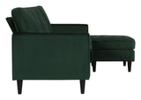 Strummer 3-pers sofa m. chaiselong, Grøn - Unoliving.com