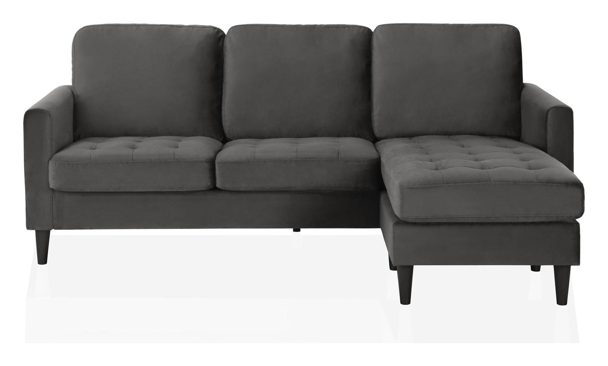 Strummer 3-pers sofa m. chaiselong, Koksgrå - Unoliving.com