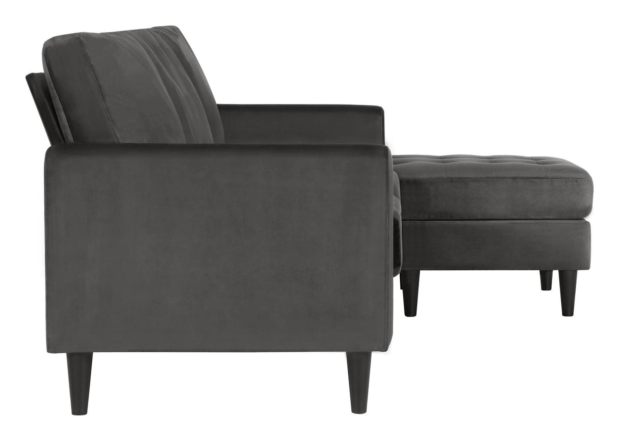 Strummer 3-pers sofa m. chaiselong, Koksgrå - Unoliving.com