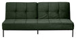 Sweem Sovesofa, Forest green velour/Sort metal - Unoliving.com