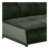 Sweem Sovesofa, Forest green velour/Sort metal - Unoliving.com