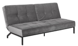 Sweem Sovesofa m. velour, mørkegrå - Unoliving.com