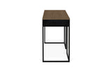 Temahome City Skrivebord 130x50 - Valnød/Sort - Unoliving.com