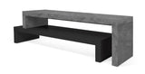 Temahome Cliff Tvbord - Sort/Mørk Betongrå - Unoliving.com