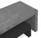 Temahome Cliff Tvbord - Sort/Mørk Betongrå - Unoliving.com