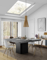 Temahome Dusk Spisebord - Grå 150x150 - Unoliving.com