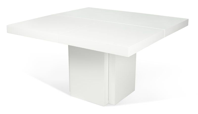 Temahome Dusk Spisebord - Hvid højglans 150x150 - Unoliving.com