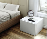 Float Sengebord m. skuffe - Hvid - Unoliving.com