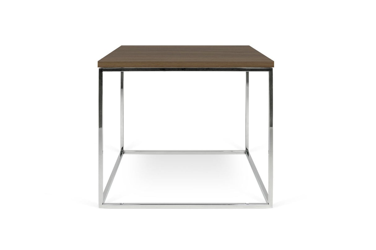 Temahome Gleam 50 Sofabord - Valnød/Krom - Unoliving.com