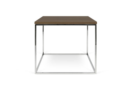 Temahome Gleam 50 Sofabord - Valnød/Krom - Unoliving.com