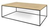 Temahome Gleam Sofabord - Lys træ m/sort stel 120 cm - Unoliving.com