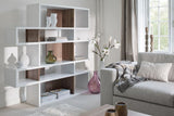 Temahome London Reol - Hvid/Valnød H:160 - Unoliving.com