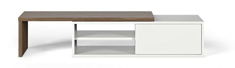 Temahome Move TV-bord - Hvid/brun - Unoliving.com