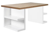 Temahome Multi Skrivebord - Skuffeben Valnød 160 cm - Unoliving.com