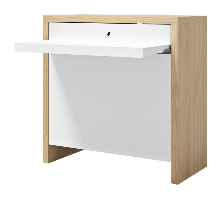 Olival Sidebord, Lys eg/Hvid, 90x42x90 - Unoliving.com