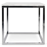 Temahome Prairie Sidebord - Carrara marmor, krom - Unoliving.com